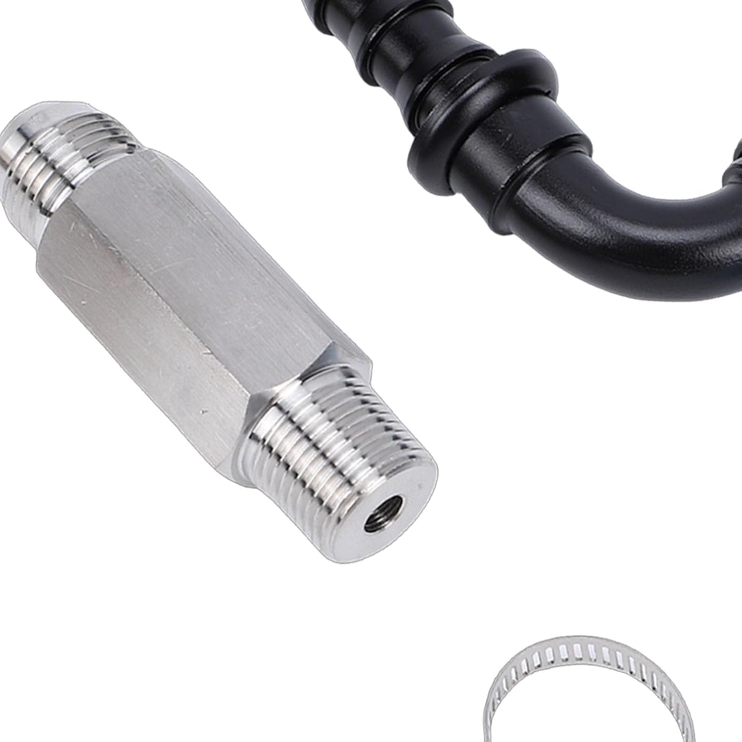 Top Heater Hose Connector, Aluminum Replacement for Ram 6.7L 2007.5+, with Higher Flow Rate and Stable Cooling Effect, Direct OE Fitment No Modification Required