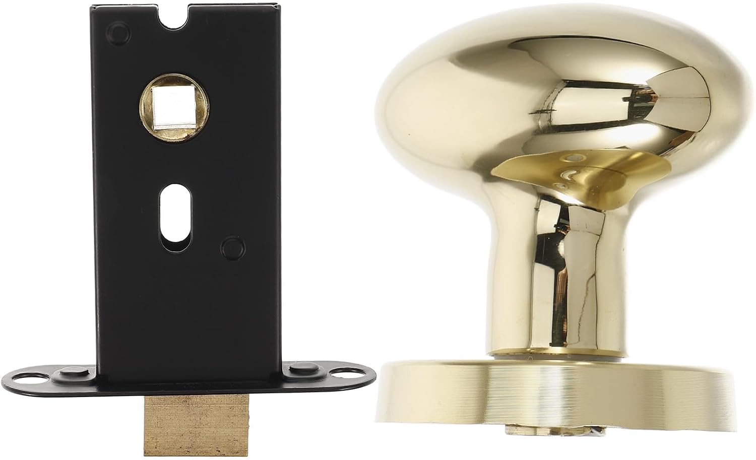 Hidden Door Lock 5cm Single-sided Stainless Steel Golden for Thick Door | 4cm Opening Width, Household Use, Anti-theft Design, External Installation Eliminated, Enhances Security