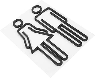 NOLITOY 1 Pair Toilet Sign Restroom Sign Toilet Door Plates Male Female Wall Art Men Women Bathroom Sign Businesses Stickers for Men Washroom Sign Plate Man Abs Wall-mounted Coat Hanger