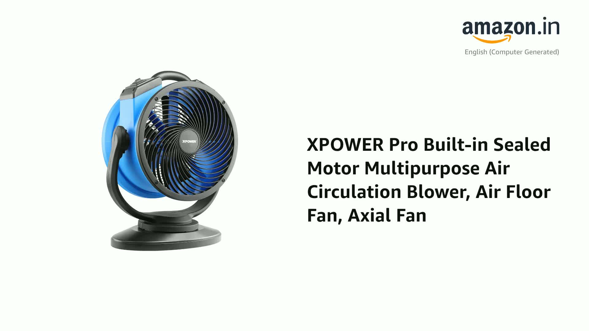 XPOWER Pro Built-in Sealed Motor Multipurpose Air Circulation