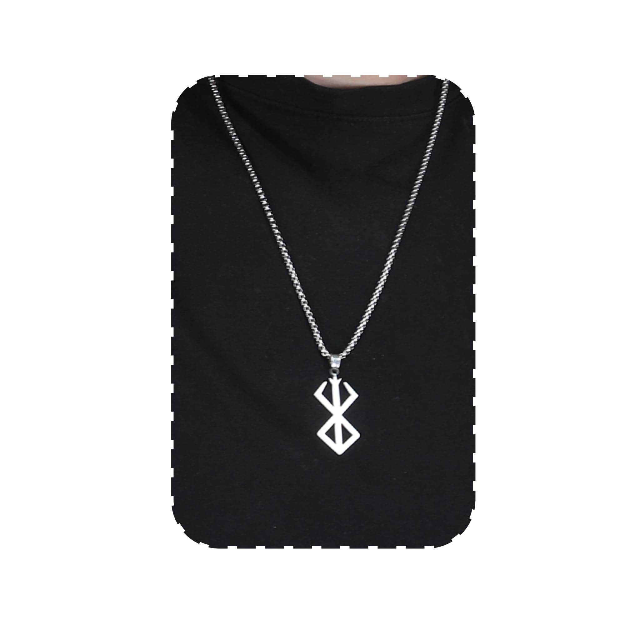 Latest Stylish Pendant For Men Silver Stainless Steel Neck Chain Necklace Accessories Jewellery For Boys Gift for Husband & Boyfriend-image-10