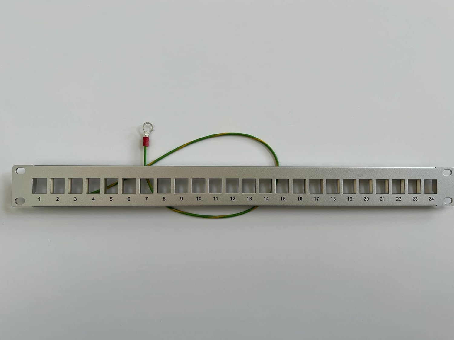 24 Port Keystone Patch Panel (Blank Patch Panel for Keystone Jacks/Keystone Panel) Unifi Silver Color Silver