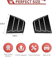 Vista 3 de Persianas laterales para Dodge Charger 2011+ SXT/GT/R/T/SRT/SRT Hellcat Widebody/Scat Pack de persianas de cuarto de rejilla (negro A)