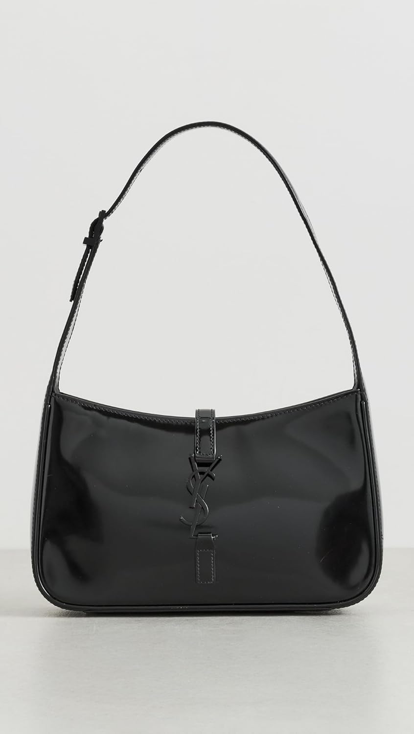 What Goes Around Comes Around Women's Pre-Loved YSL Black Patent Le5 A7 Shoulder Bag - Image 2