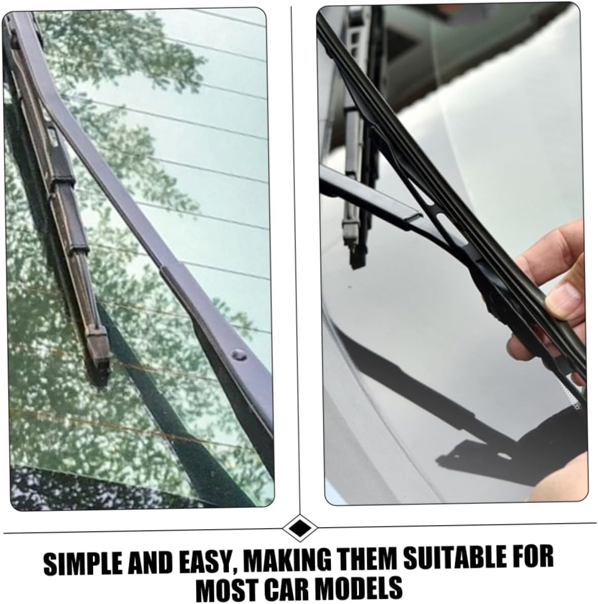 10pcs Car Wiper Refills Replacement Windshield Wiper Rubber Strip