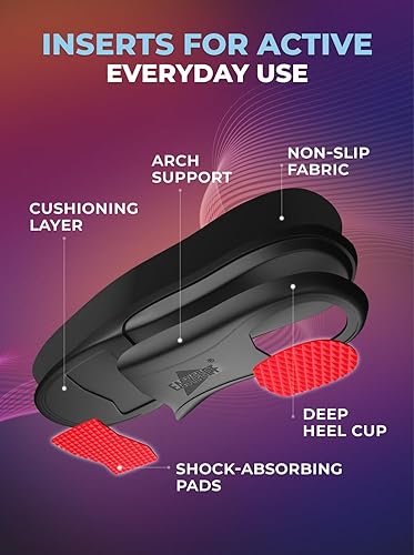 Miniatura 10 de Plantillas para zapatos para aliviar la fascitis plantar, inserciones de soporte de arco alto, para hombres y mujeres, plantillas ortopédicas para