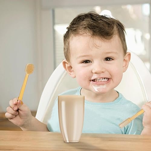 Miniatura 2 de Cepillo de dientes de entrenamiento para bebés, cabezal de cepillo de silicona suave, cepillo de dientes para bebés, cepillo de dientes para niños