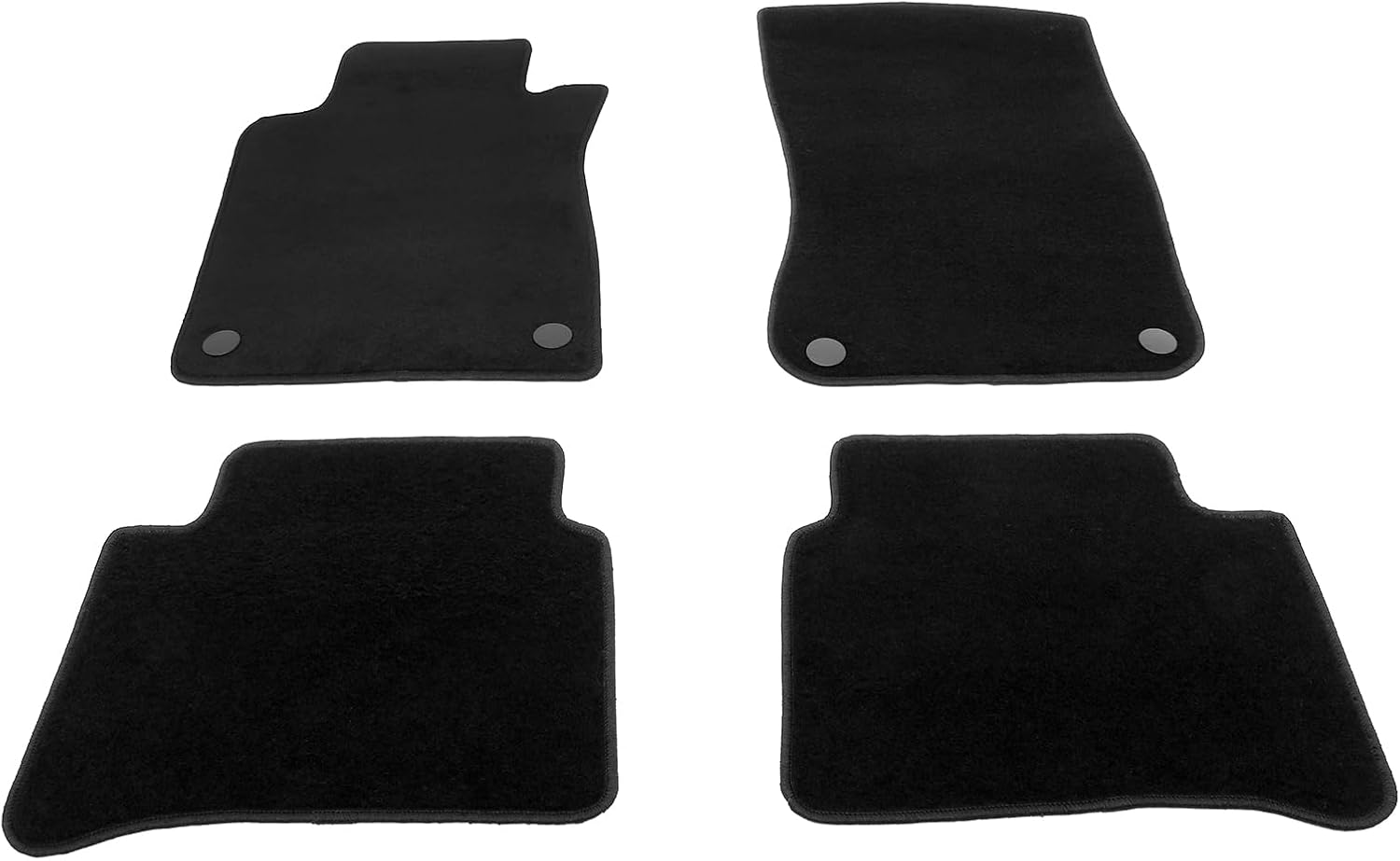 FREEMOTOR802® Nylon Car Floor Mats Carpets Liner, Fits 2003-2009 Mercedes-Benz W211 E-Class, Factory Fitment Auto Interior Accessories Replacement Non-Slip, Black 4PCS