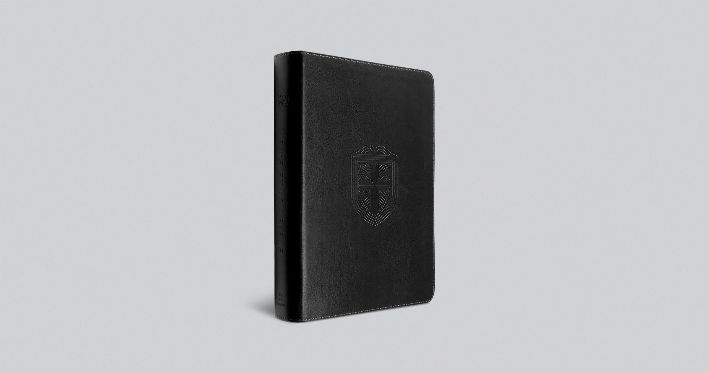 ESV Men's Study Bible (Trutone, Charcoal, Shield Design): English Standard Version, Charcoal, Shield Design, Trutone, Men's Study Bible With Ribbon Marker