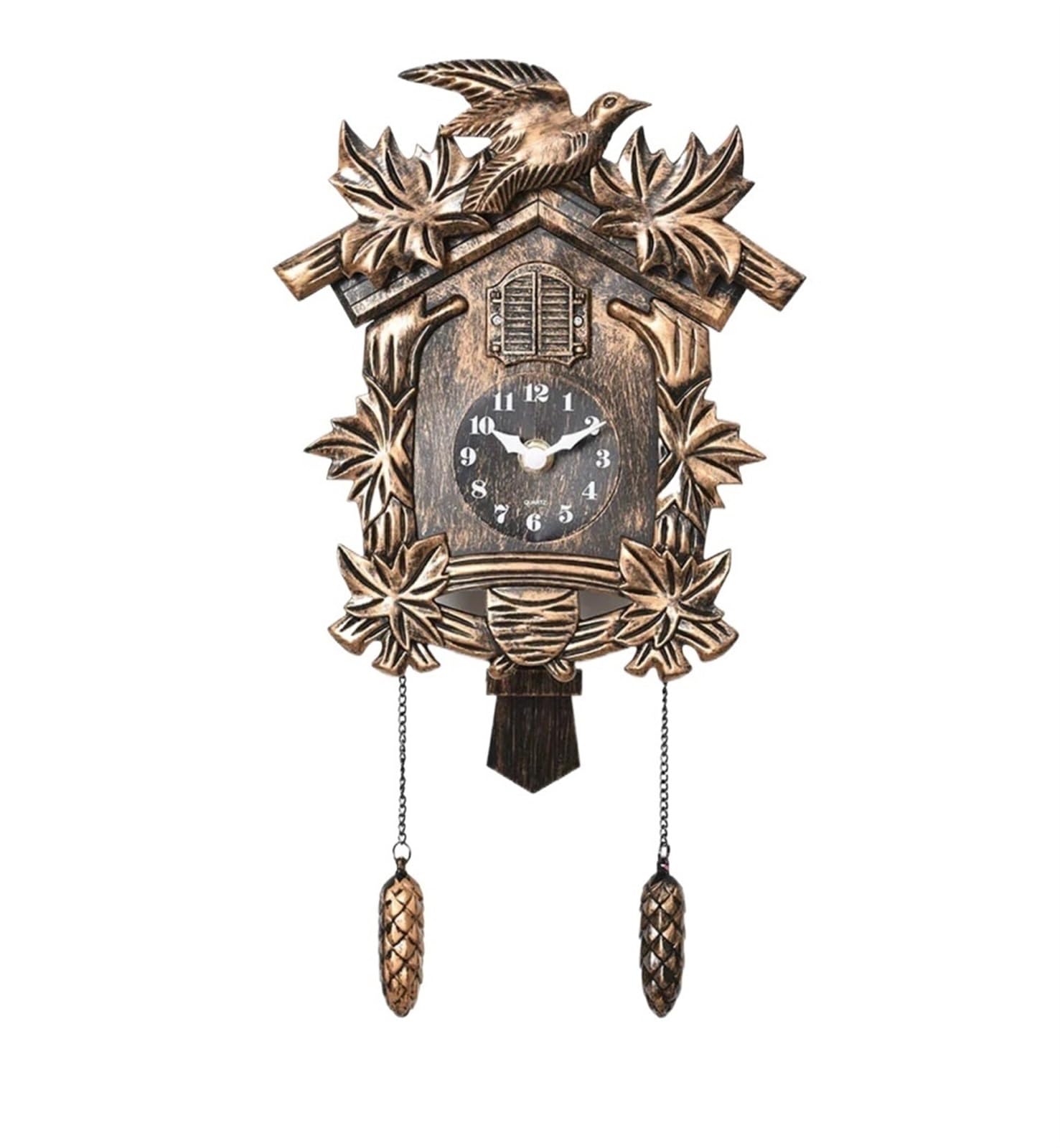 SNGUOQ Cuckoo Clock Wall Bird Alarm Brief Decorations Home For Bedroom Office