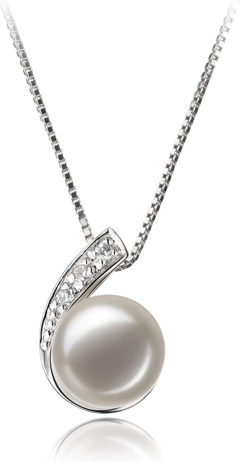 Claudia White 7-8mm AA Quality Freshwater 925 Sterling Silver Cultured Pearl Set For Women