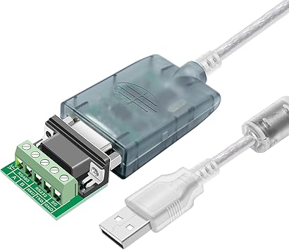 USB to RS485 RS232 Converter Cable, with CH340+ZT485 Chipset Serial Port Connector, 5.9 Feet Extension Cable Industrial Adapter Supports Windows XP 7 8/Linux/Mac