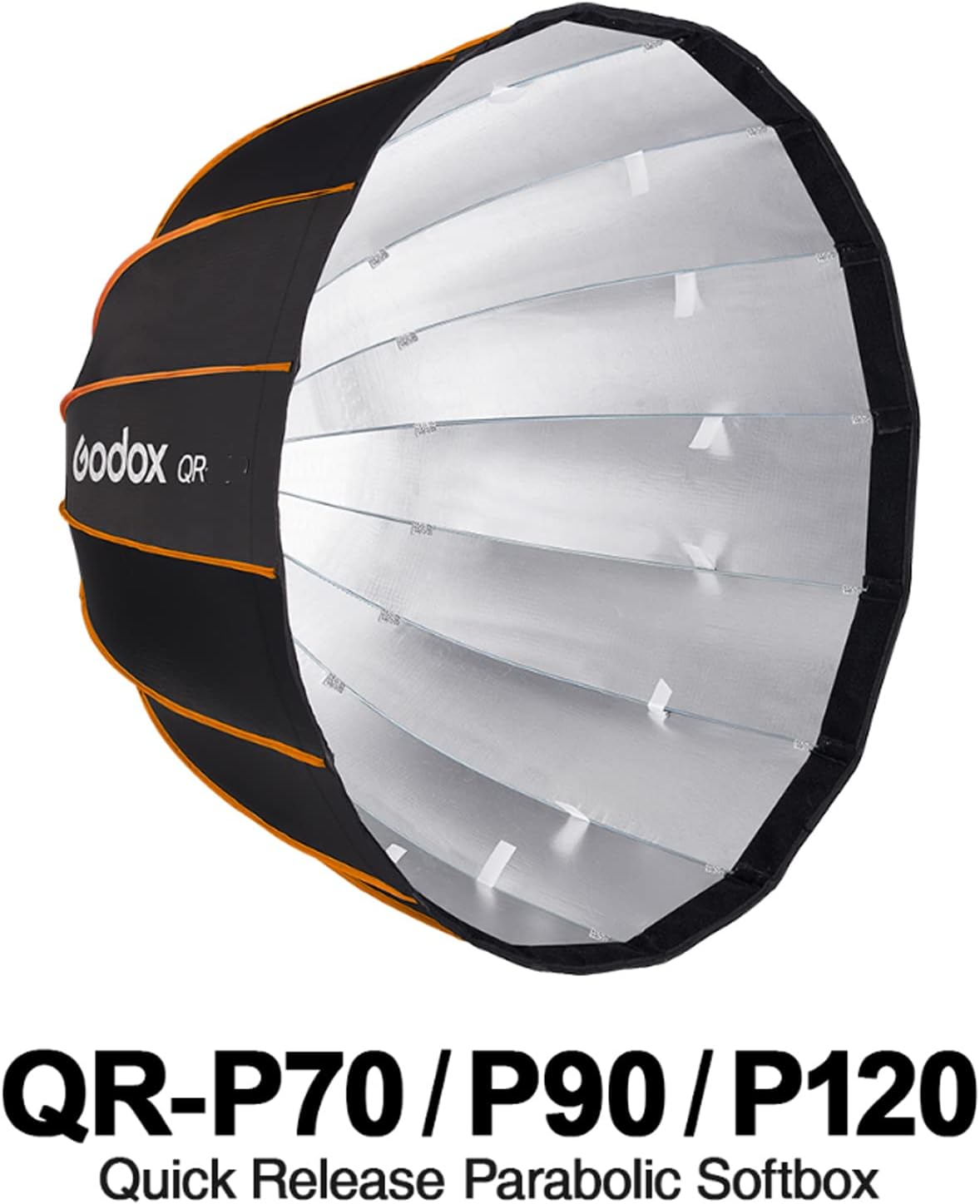 Godox QR-P120 47 Inch Parabolic Softbox Bowens Mount, Quick-Setup Quick-Folding, with Front & Inner Diffuser and Carrying Bag for Godox SL60W VL150 UL150 SL150II SZ150 and Other Bowen Mount Lights…