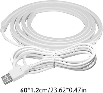 キャビネット下ledライト - 1mフレキシブルチューブロープ、usb電源グローストリップ、防水バー装飾 | 寝室/ホテルの書店/レストランラウンジのインテリア用環境照明