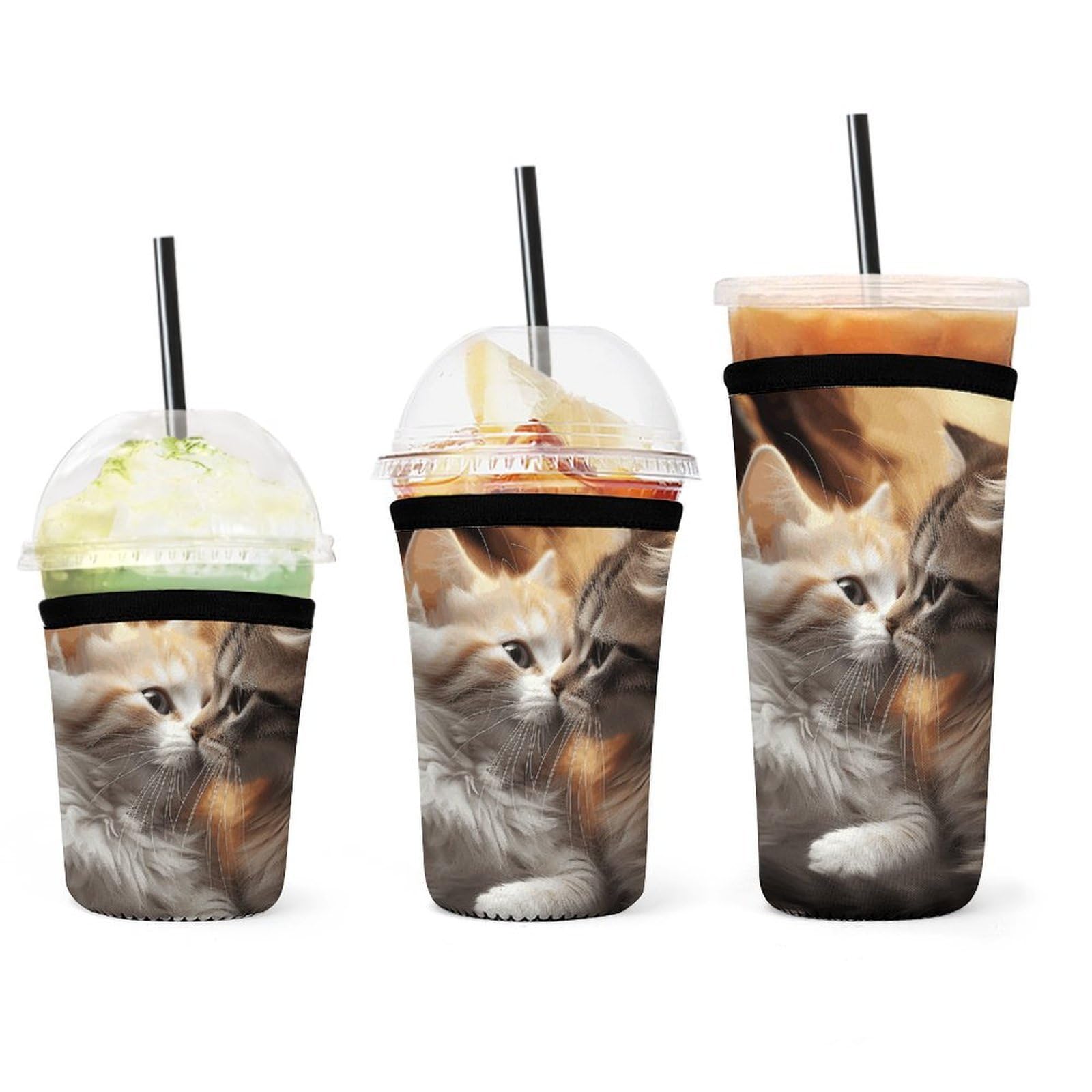 Fundas de neopreno para café helado que evitan gotas de agua en las manos y la mesa