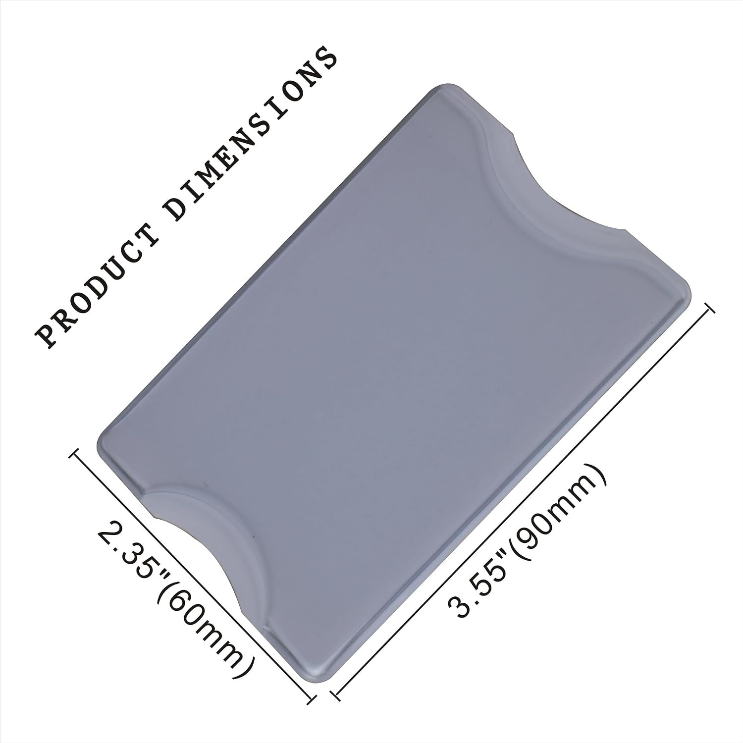 5 Pack RFID Blocking Sleeve Durable Transparent Plastic Credit Card Sleeves Protector Identity Theft Protection Secure Clear Card Holders (White)
