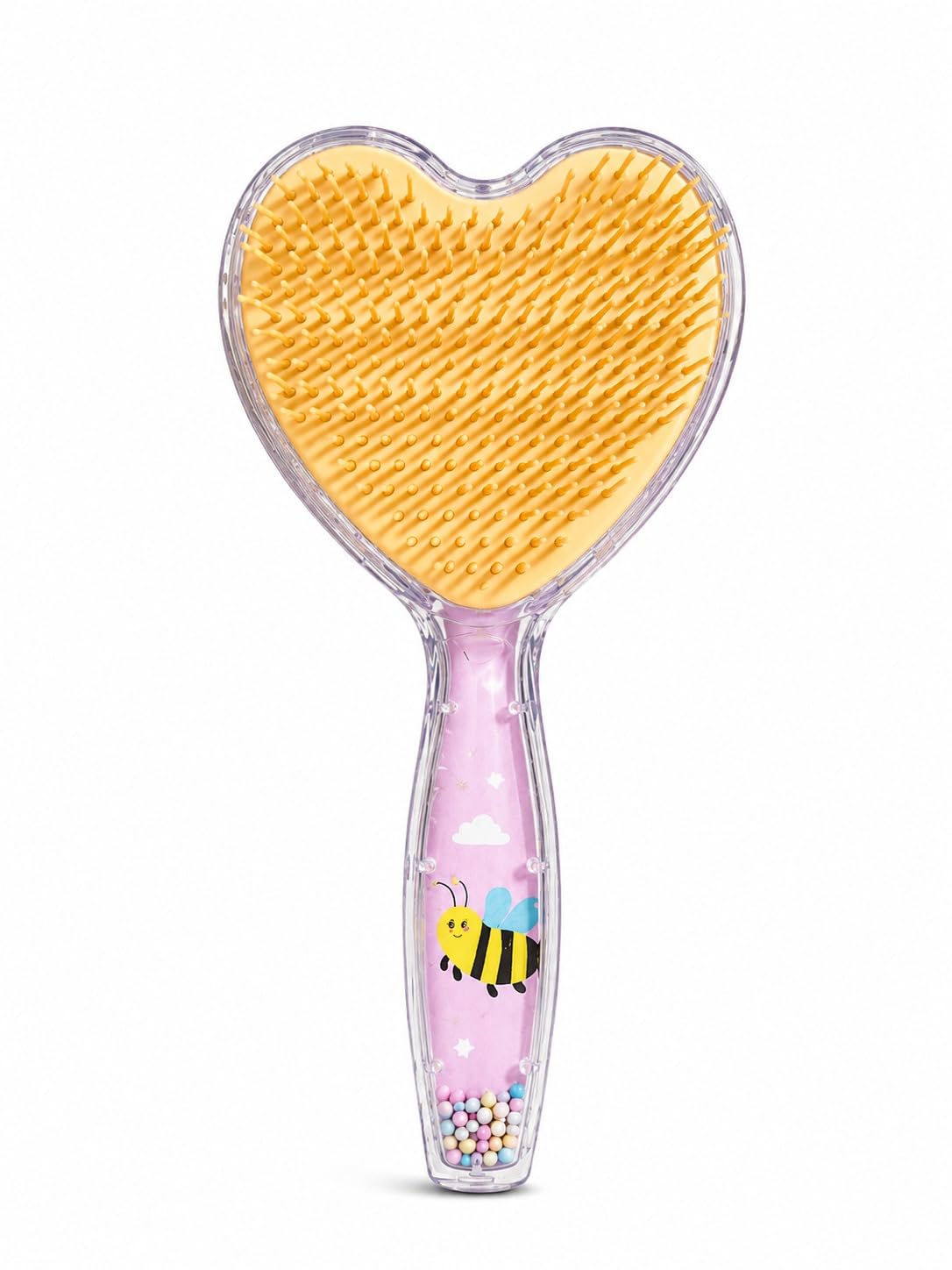 Heart Shape Hair Brush for Women, Woman, Girls & Kids | Soft Detangling Hair Brush | Scalp Massage Brush | Anti-Tangle Hair Comb | Lightweight Daily Use Hair Care Brush | Pink-image-35