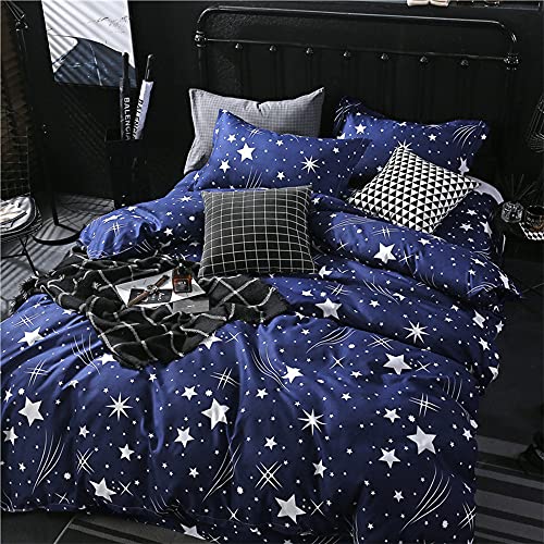 Jormey Duvet Cover Full Size-Super Soft Duvet Cover,Soft Starry Pattern Twinkling Star Bedspread Cover Set,3 Pieces Full Size Bedding Set With Zipper Closure And 2 Pillow Shams #TOP2