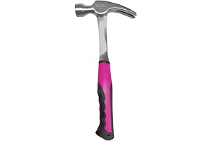 The Original Pink Box 16oz Pink Steel Rip Claw Hammer