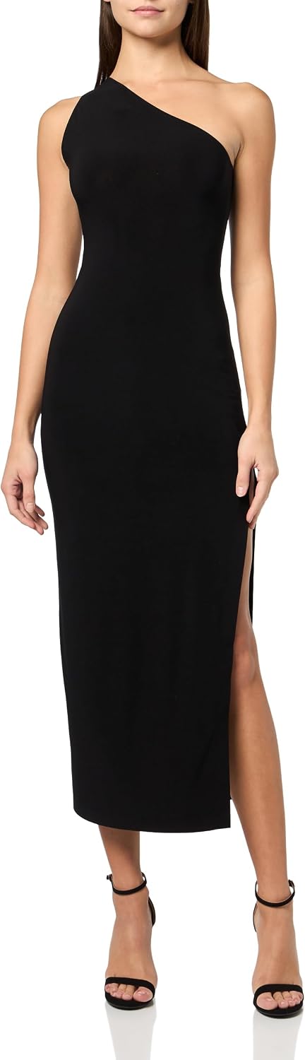 Norma Kamali One Shoulder Long Dress w/Side Slit