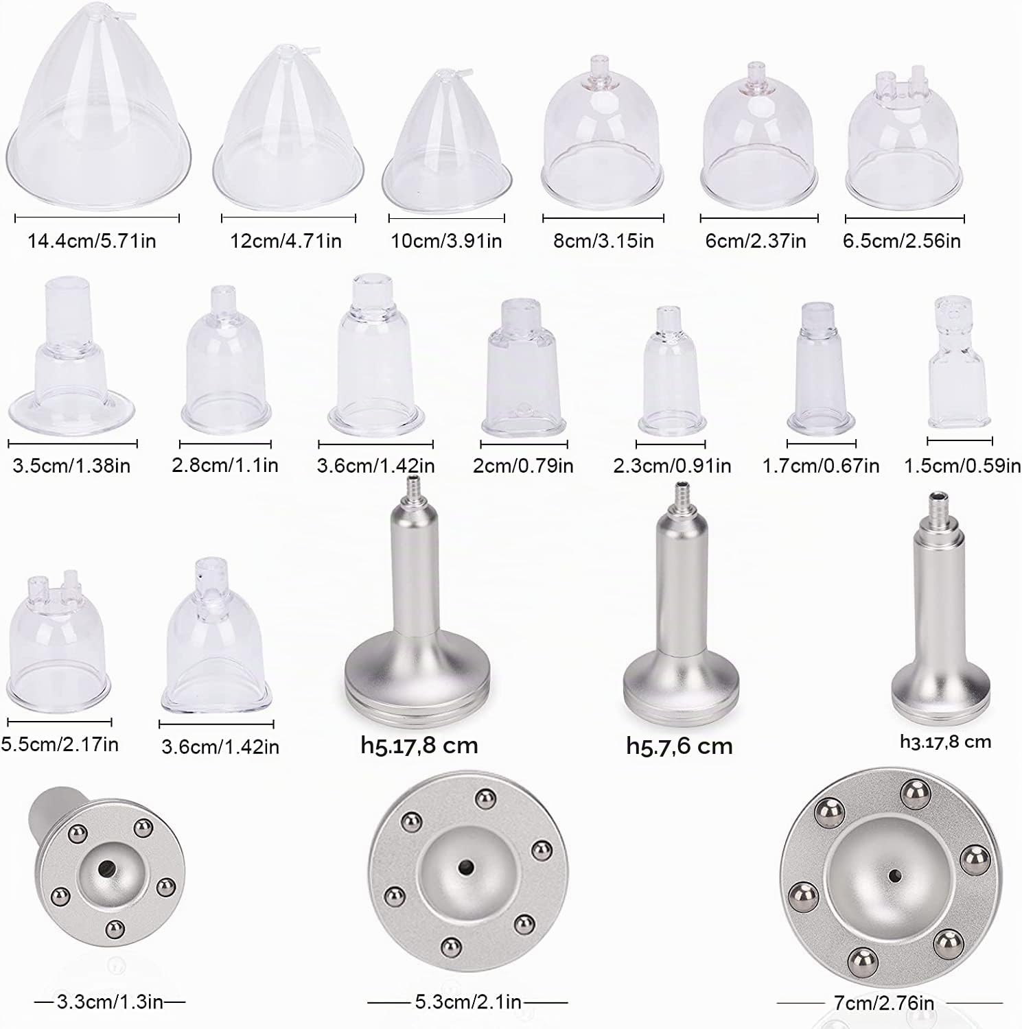 Yofuly Elettrico Massaggiatore per la Vuoto, Multifunzionale Massaggio Corpo a Vuoto, Macchina Massager del Vuoto per Coppettazione con 30 Coppe per il Vuoto e 3 Impugnature Gua Sha