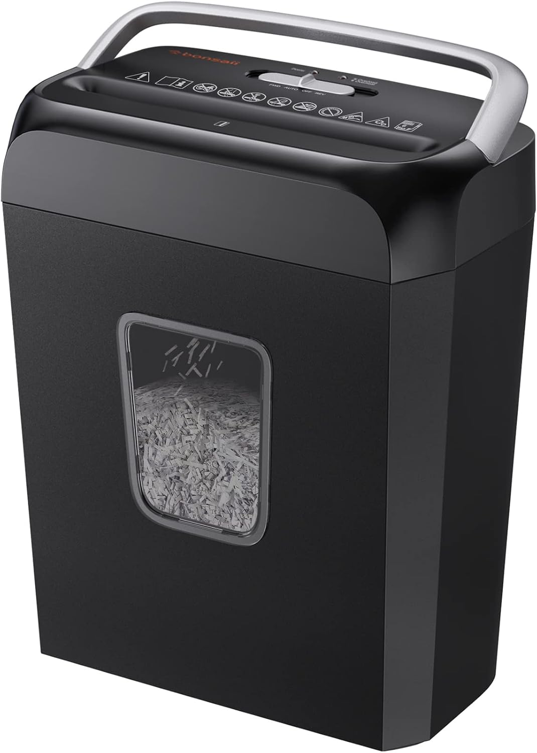 bonsaii Paper Shredder for Home Use,6Sheet Crosscut Paper
