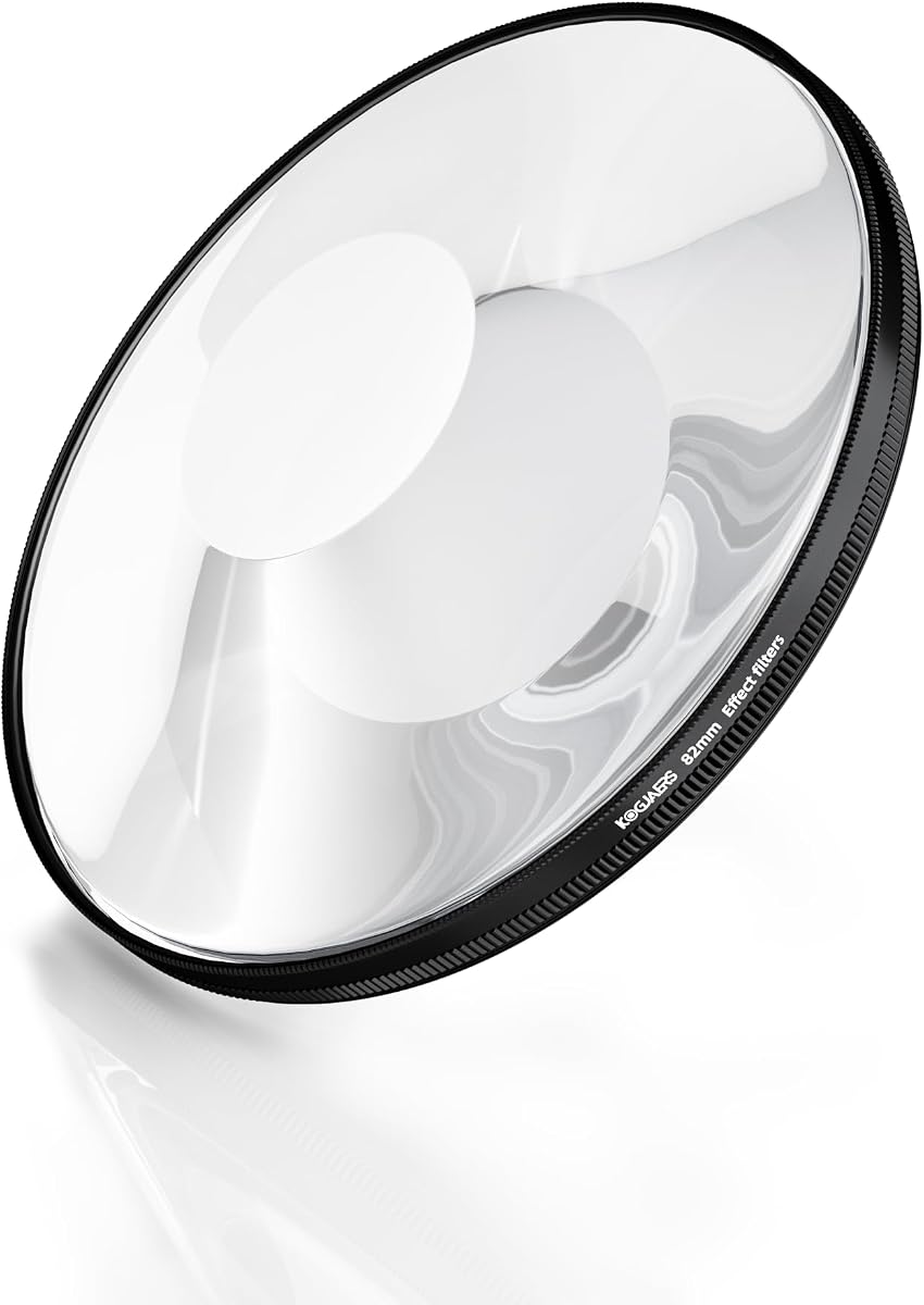 Vortex Effect Filter 82mm anamorphic Lens Distortion Effect, Lens Effect Filter - Perfect Photography Set Gift for Photographers Camera Accessories