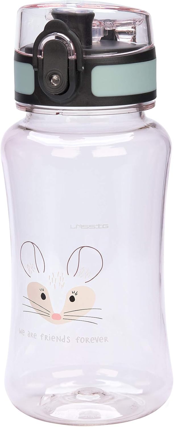 LÄSSIG Lunch Set including Lunchbox and Drinking Bottle About Friends Chinchilla, Pink, 2 Stück (1er Pack) - Image 3