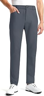 Men's Golf Pants Stretch Waist Circumference Work Casual Travel Long Pants 5-Pocket