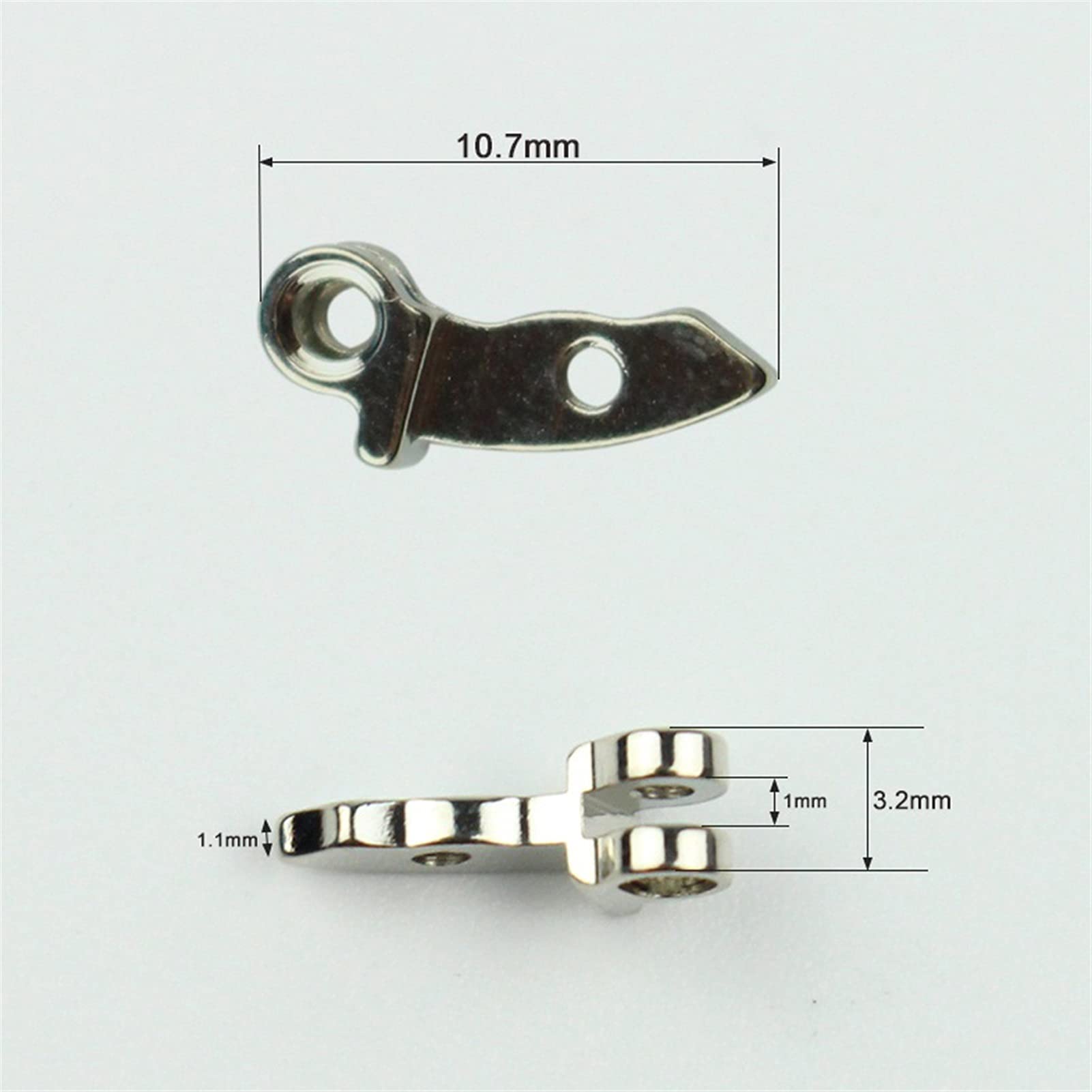 Charnière de lunettes, 100 pièces (50 paires) de largeur 3.2mm, pièces de réparation de lunettes, accessoires de lunettes