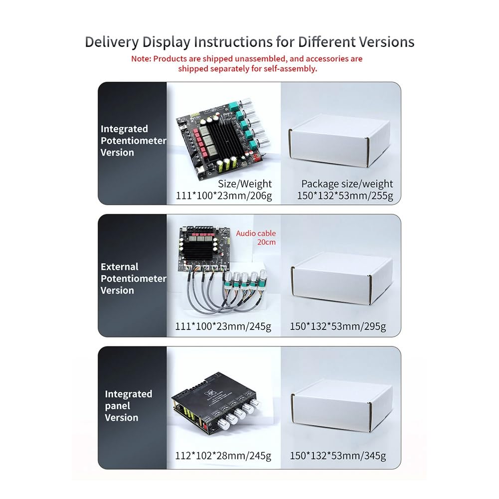 Carte Amplificateur de Puissance Audio Numérique Bluetooth ST21PRO 2.1 Canaux 100 W X 2 + 200 W Caisson de Basses TPA3221 Dépasse 3116 A