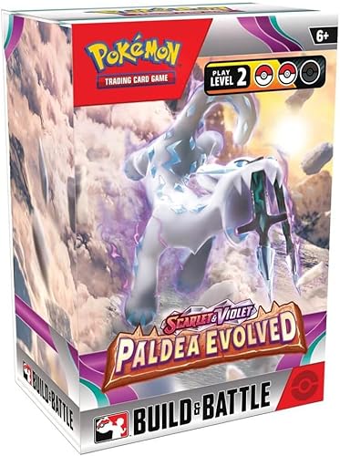 Pokemon TCG Paldea Evolved Build & Battle Box (kit de lanzamiento previo) - 4 paquetes, promociones