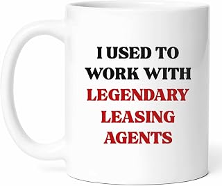 Retired Leasing Agent Mug - Coffee Cup - Manager Funny Gift From Colleagues - Rental Specialist Tea Mugs - Housing Consultant Cups - 11 Oz Ceramic Gifts For Retiree, Birthday, Him, Her, Christmas