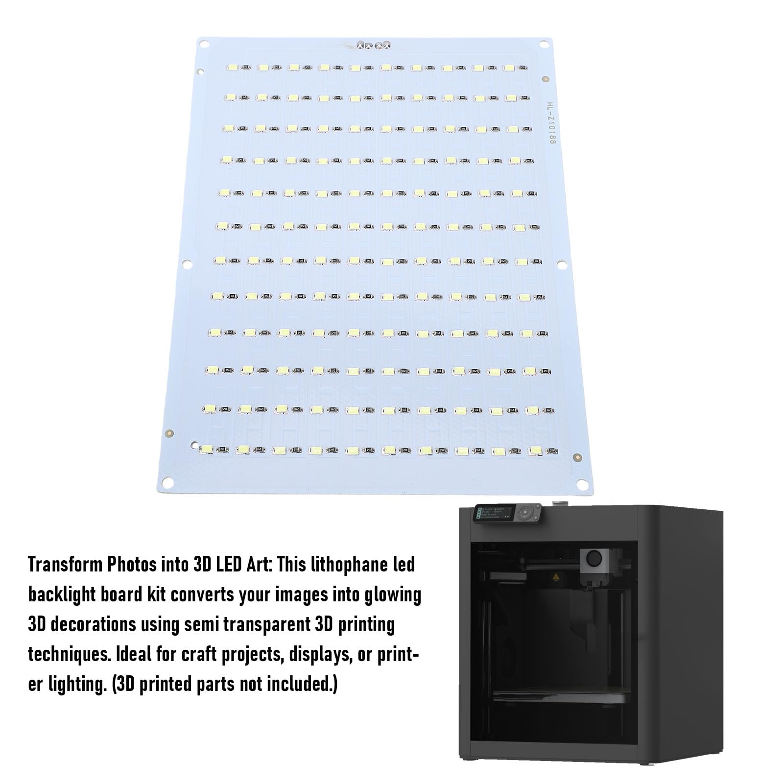 Płytka LED do Drukarki 3D Serii P1 X1 A1, 10 Sztuk Biała
