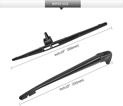 Miniatura 3 de Repuesto para limpiaparabrisas trasero Honda Pilot 2009-2015, conjunto de limpiaparabrisas trasero de automóvil de calidad original