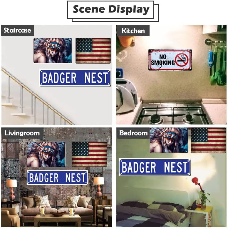 Miniatura 3 de ERMUHEY Letrero de calle de la ciudad de Nueva York, regalo de la ciudad de Nueva York, decoración de pared de la ciudad de Nueva York para el