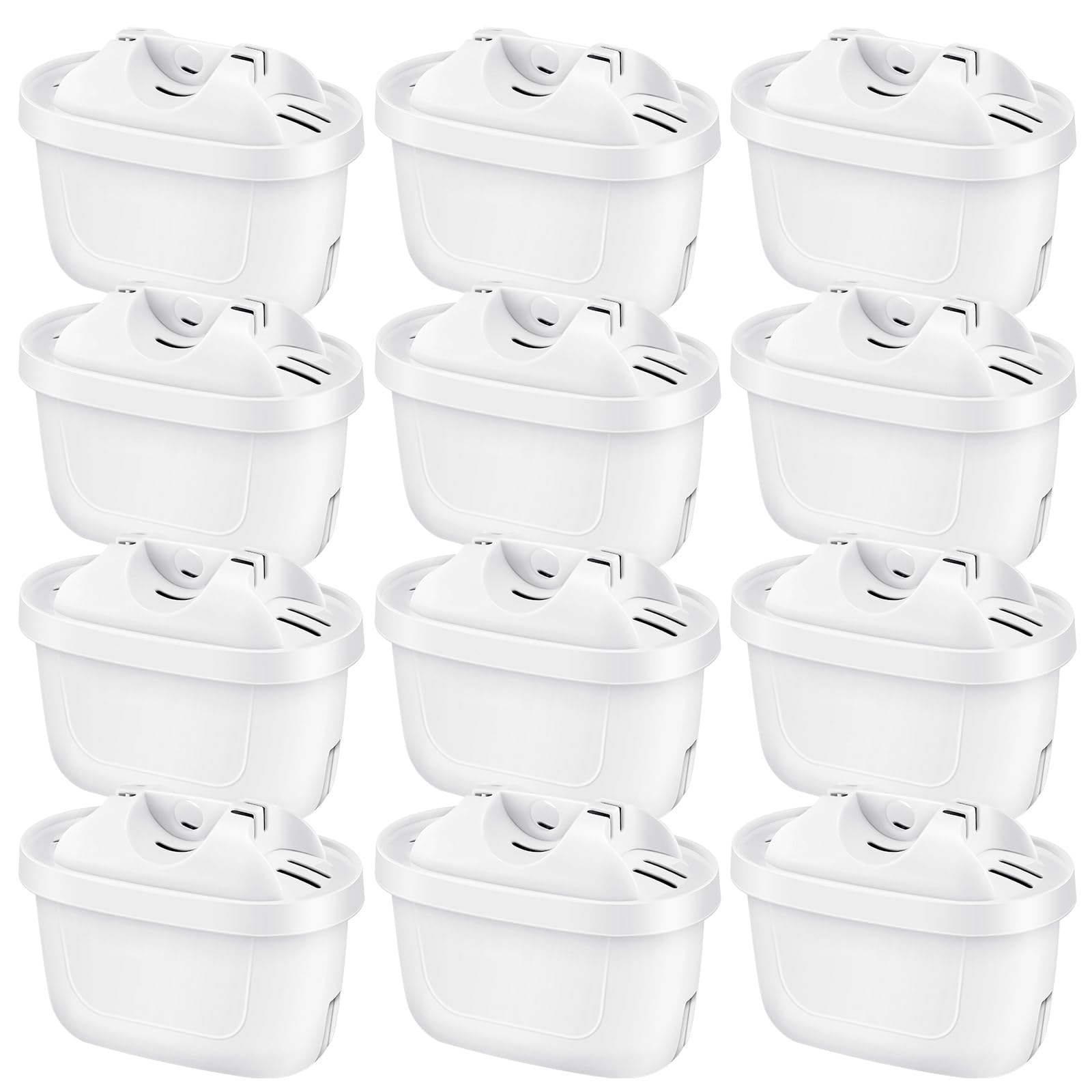 12 Pack Wasserfilter für Brita Wasserfilterkartuschen Kompatibel mit Brita Maxtra+, für Style, Mavea Elemaris XL Wassertank