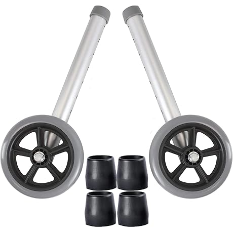 Superior Walker Support System: Enhancing Mobility and Stability with Replacement Wheels and Glide Tips