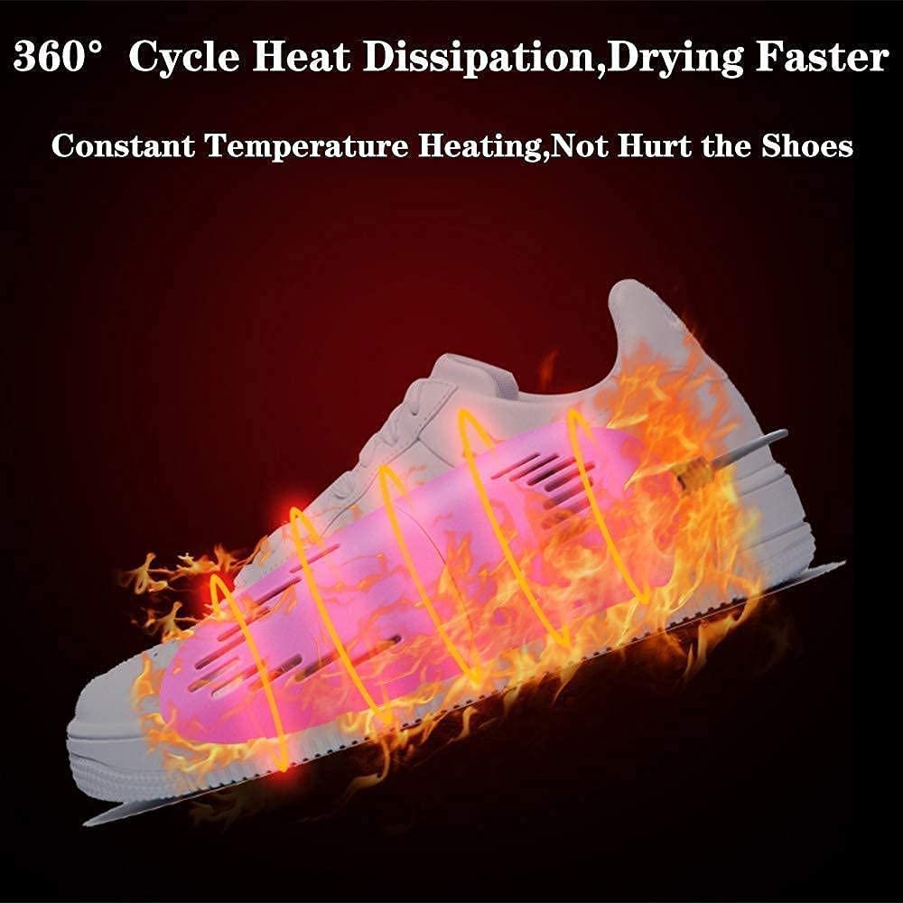 Sèche-Chaussures électrique Chauffe-Chaussures de Ski, Chaussures Chaussettes Gant désodorisant Chauffe-Pieds Portable rétractable, Séchage déodorant Empêche Les bactéries olfactiv