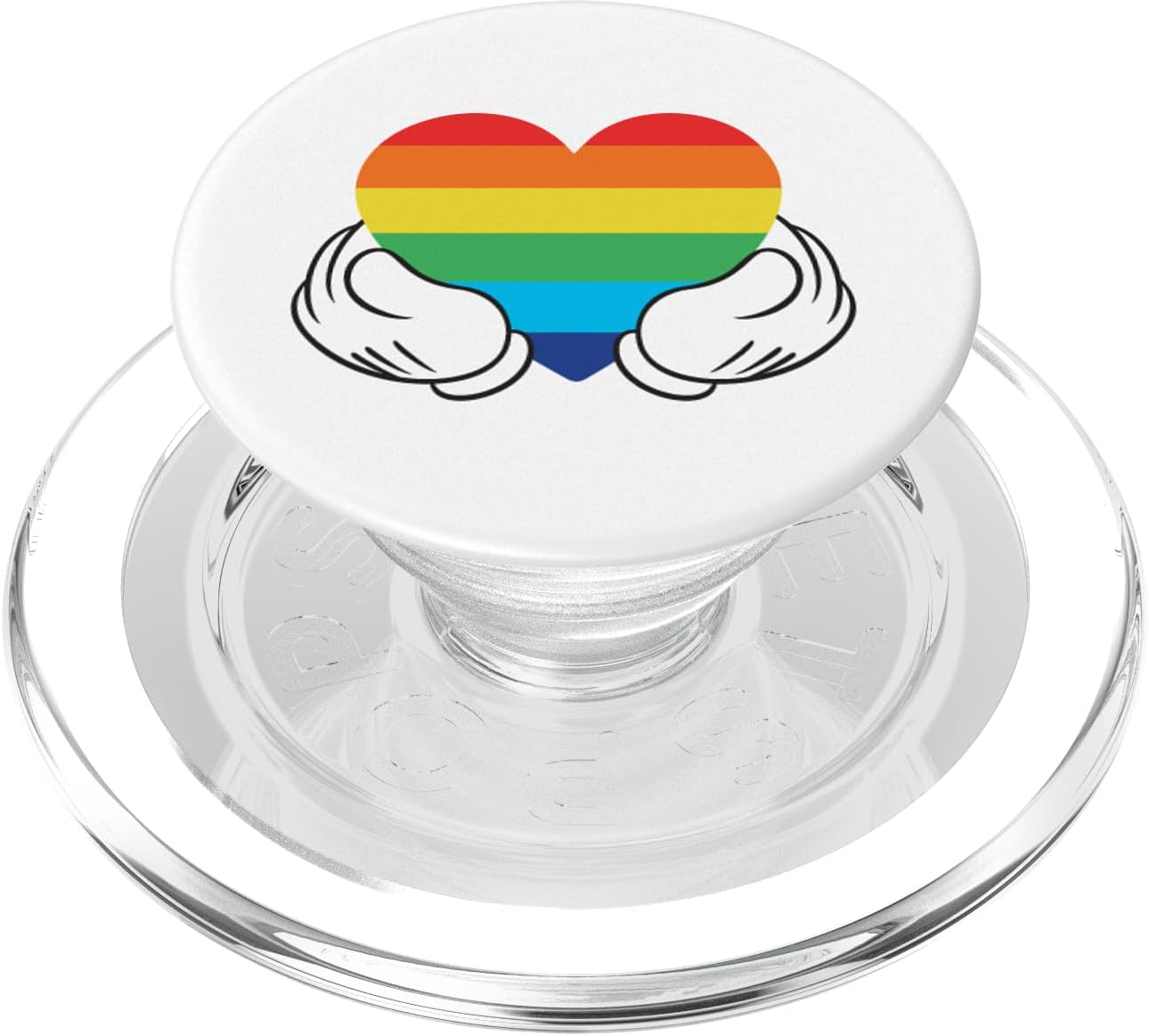 Disney Mickey Mouse Rainbow Hands PopSockets MagSafe PopGrip for iPhone