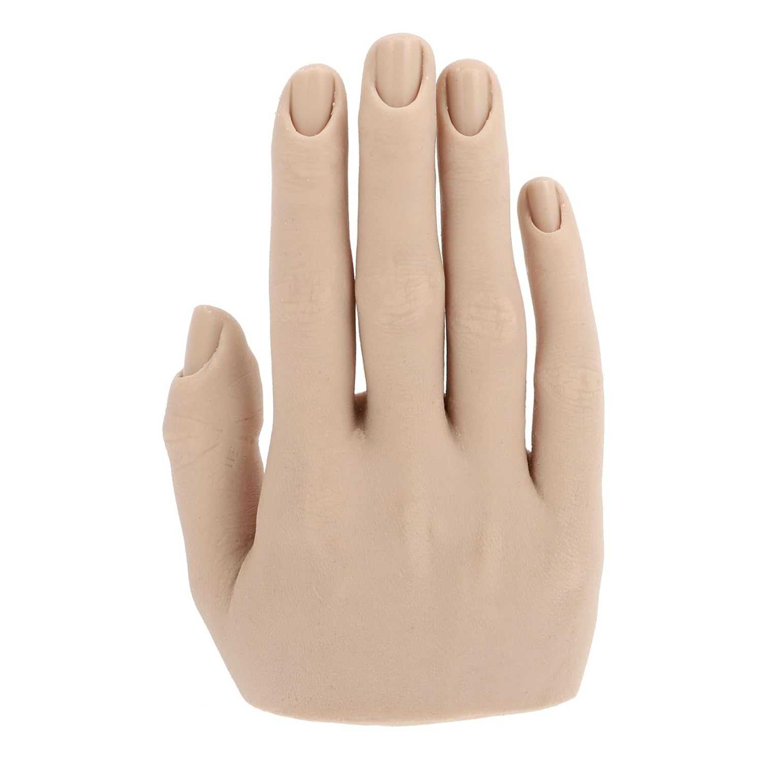 BESTYASH Manicure Practice Hand Model Realistic Fake Hand Nail Art Training Tool for Beginners