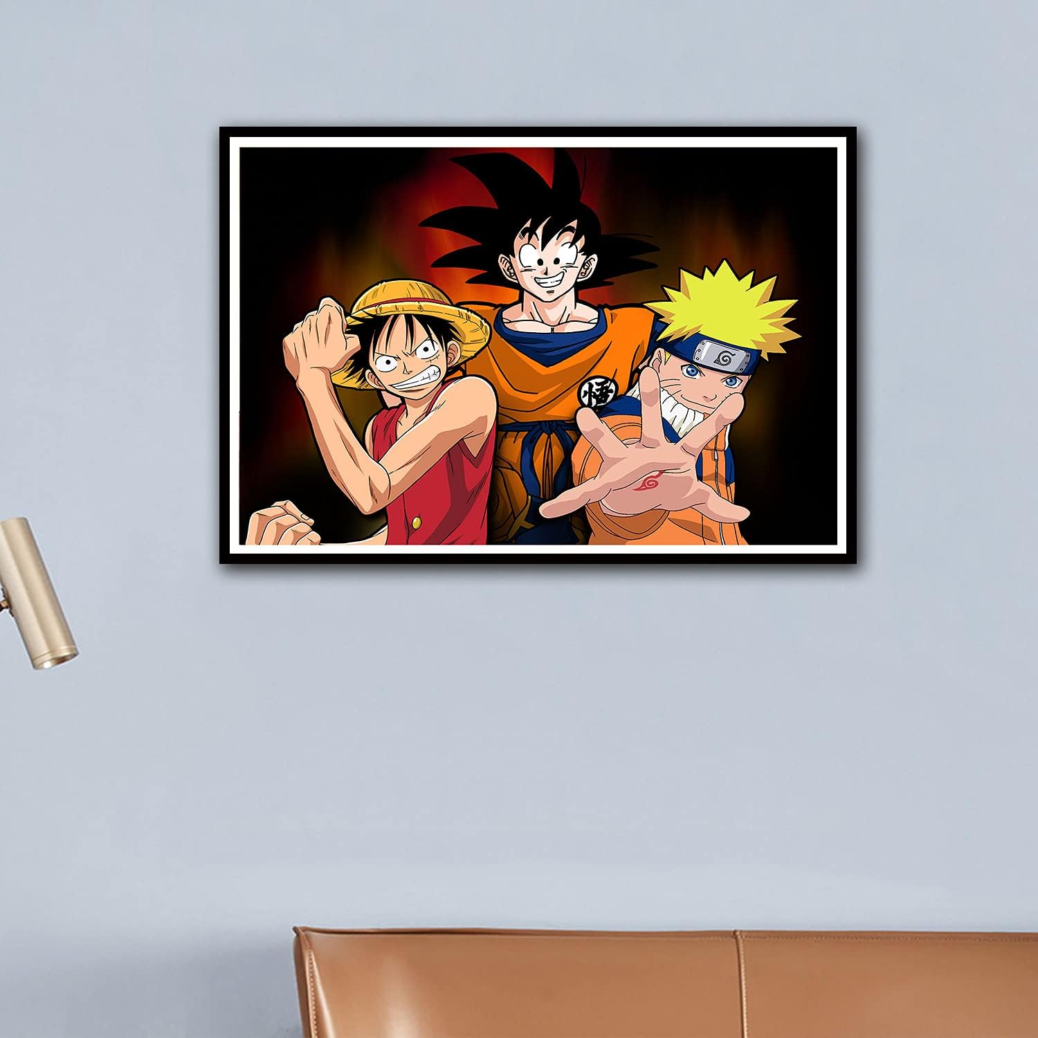 Buy Anime Series Poster Naruto Poster One Piece Poster Dragon Ball Poster Boy Bedroom Living Room Wall Art Painting Teenage Children Gift Frameless 40 60 Cm Online In Kuwait B096pfsvdd