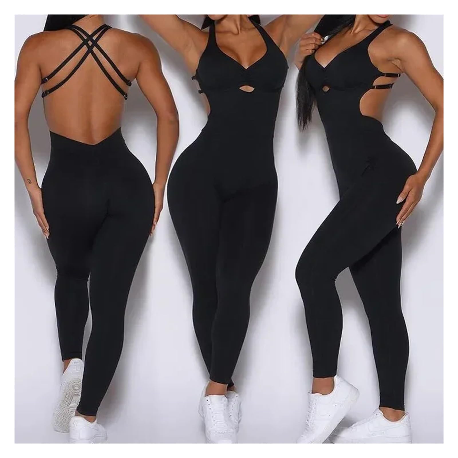 Mono Deportivo For Mujer Ropa De Entrenamiento De Yoga Conjunto De Gimnasio con Push-up Ropa Deportiva For Mujer para Entrenamiento, Yoga y Baile(Pink,L)