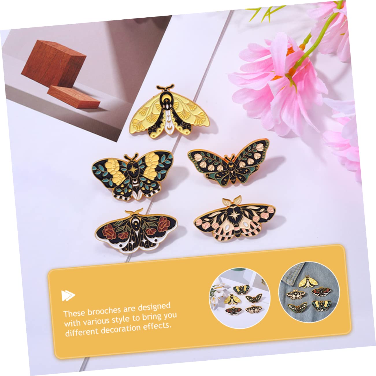 SHERCHPRY 25stücke Teiliges Set Von Bunten Schmetterlings-emaillestiften Für Damen Retro-insekten-anstecker Für Kleidung Taschen Und Accessoires Charmante Broschen Für Kreative