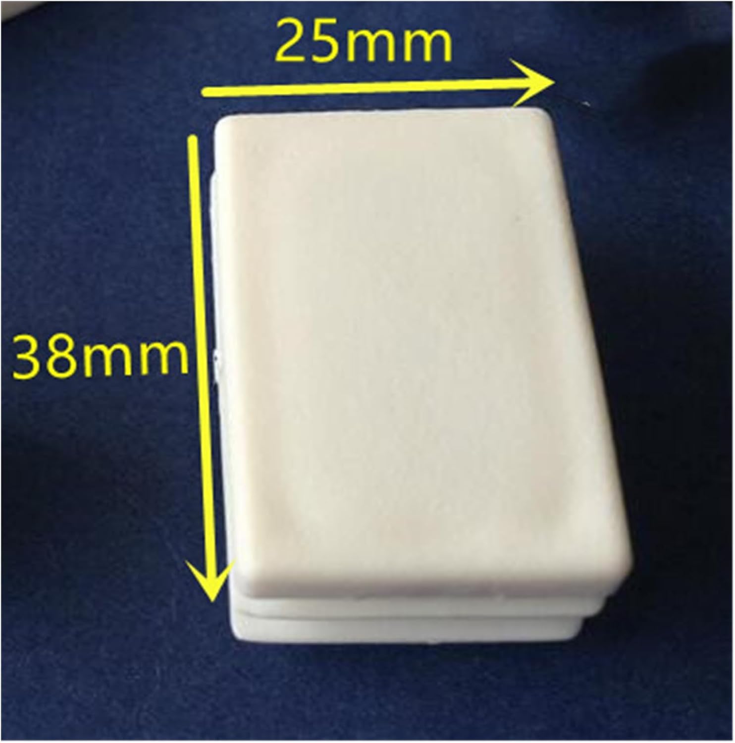 Plastic Hole Plug，Plastic Pipe Cover，16Pcs Square Pipe Insert Plug Plastic Tube Blanking End Caps Table Chair Leg Hole Cover Protector Furniture Decor Accessories (Color : 15x30mm) (Color : 25x38mm)