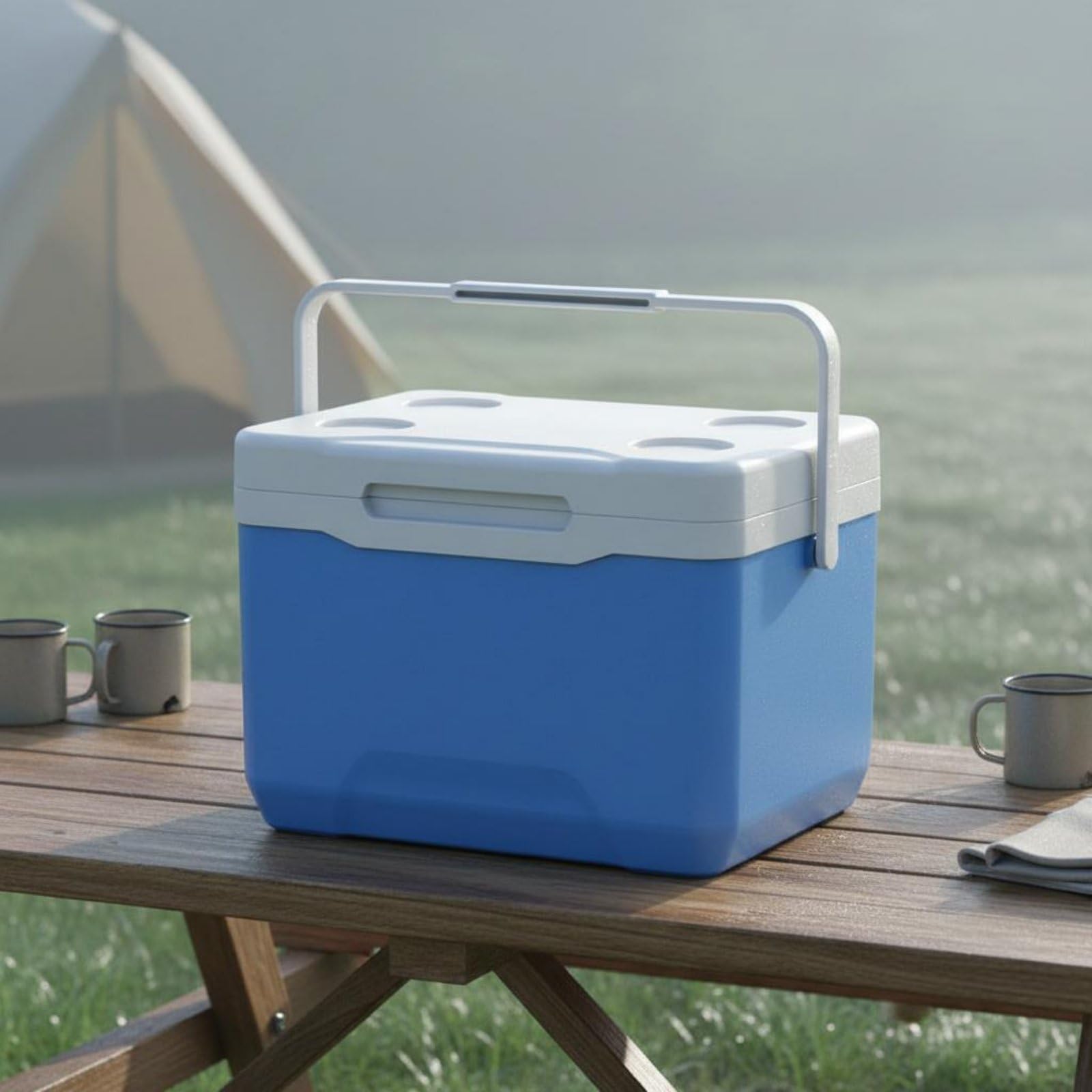 Kühlbox als Portabler Eisbehälter Isolierte Kuhltruhe Aufbewahrungslösung Und Frischer Lebensmittelcontainer für Campingplatz Und Mobile Verkaufsstellen