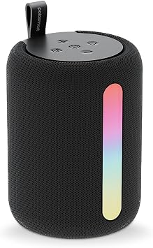 Polosmart FS110 Işıklı Taşınabilir Kablosuz Bluetooth Speaker Hoparlör 1200 mAh Siyah