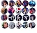 The Bigger Vivider 1 .75 inch Badge / Button / Pin / Pinback/ Button Set, (Michael Jackson)