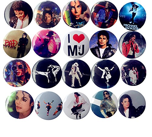 Lez a Lez The Bigger Vivider 1 .75 inch Badges/Buttons/Pins/Pinbacks/Button Set, (Michael Jackson)
