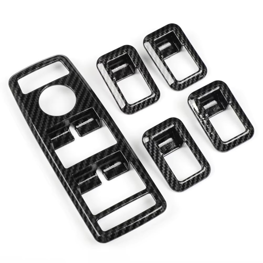 Car Interior for Benz A B C E for GLE for GLA for CLA for GLK Class W176 W204 W212 Carbon Fiber Car Window Lift Button Frame Stickers